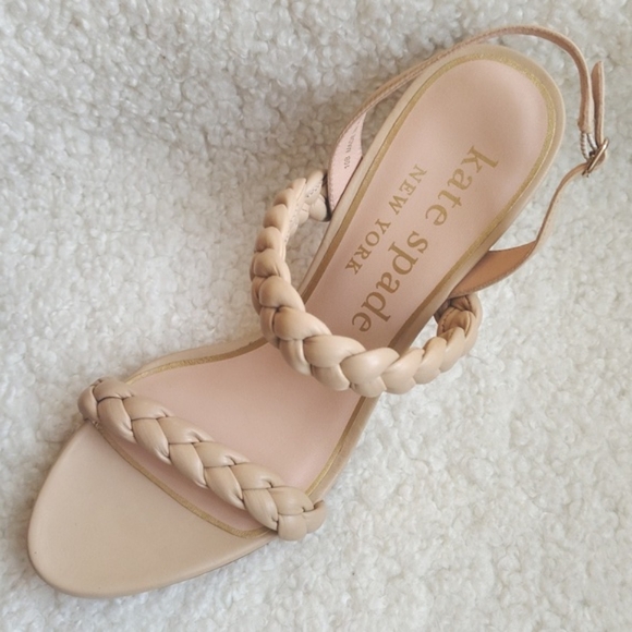 Kate Spade beige ‘Saffron’ heeled sandals. Size 10B - Picture 2 of 13